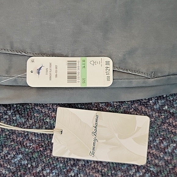 New Tommy Bahama Boracay flat front pants never touched - Picture 2 of 4